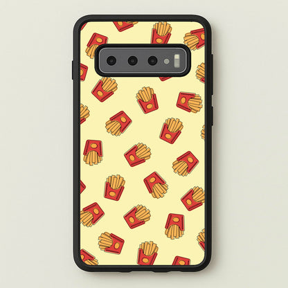 Fries - Fast Food Patterns  - Fast Food Patterns Phone Case for Galaxy S10