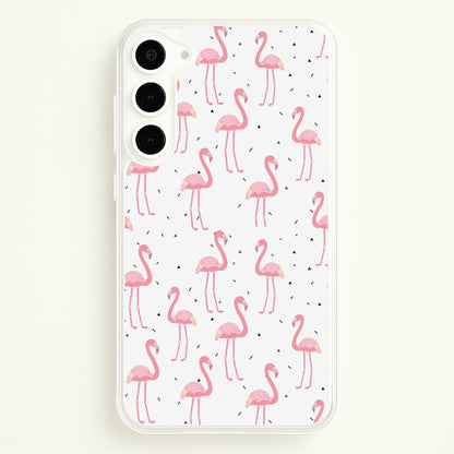Pink Flamingo Pattern  - Flamingos Phone Case for Galaxy S23