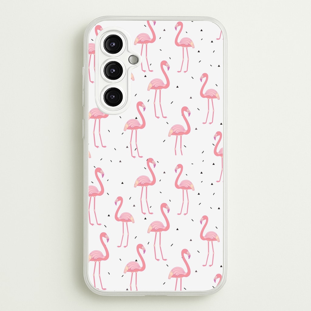 Pink Flamingo Pattern  - Flamingos Phone Case for Galaxy A14