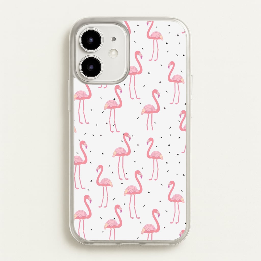 Pink Flamingo Pattern  - Flamingos Phone Case for iPhone 12 / 12 Pro
