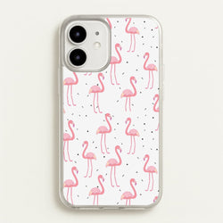Pink Flamingo Pattern  - Flamingos Phone Case for iPhone 12 / 12 Pro