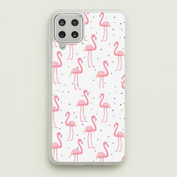 Pink Flamingo Pattern  - Flamingos Phone Case for Galaxy A12