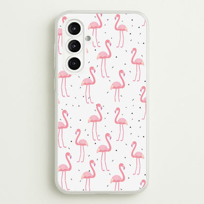 Pink Flamingo Pattern  - Flamingos Phone Case for Galaxy A16