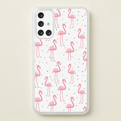 Pink Flamingo Pattern  - Flamingos Phone Case for Galaxy A71