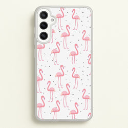 Pink Flamingo Pattern  - Flamingos Phone Case for Galaxy A36