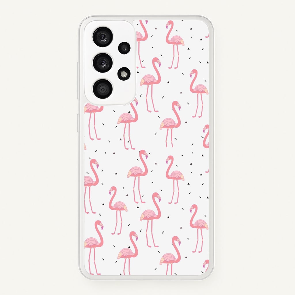 Pink Flamingo Pattern  - Flamingos Phone Case for Galaxy A53