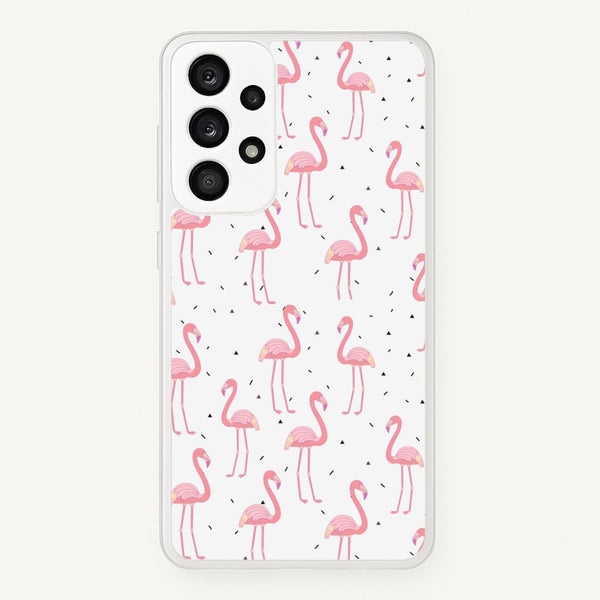 Pink Flamingo Pattern  - Flamingos Phone Case for Galaxy A53