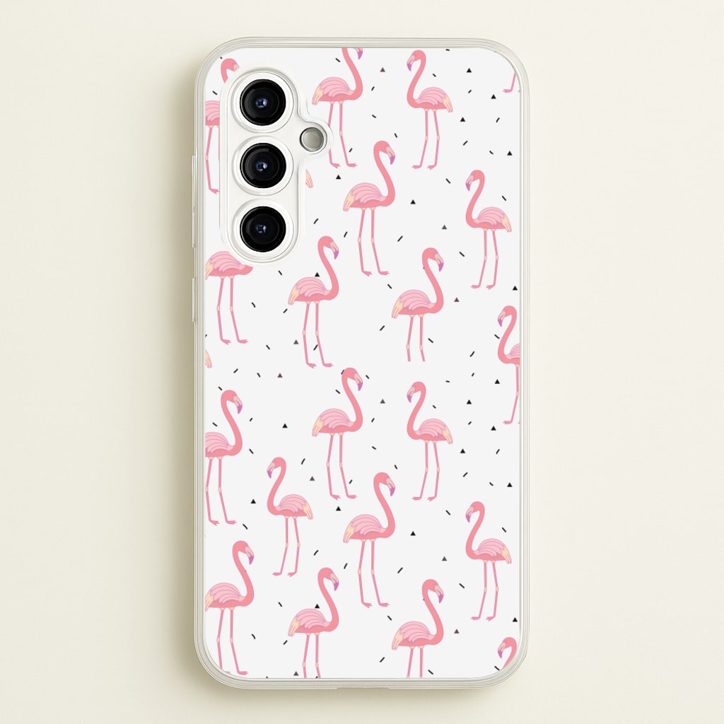 Pink Flamingo Pattern  - Flamingos Phone Case for Galaxy A54