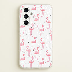 Pink Flamingo Pattern  - Flamingos Phone Case for Galaxy A54