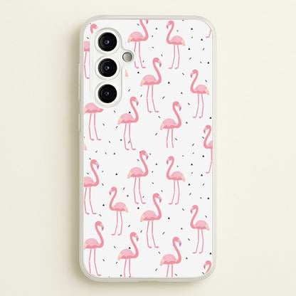 Pink Flamingo Pattern  - Flamingos Phone Case for Galaxy A54