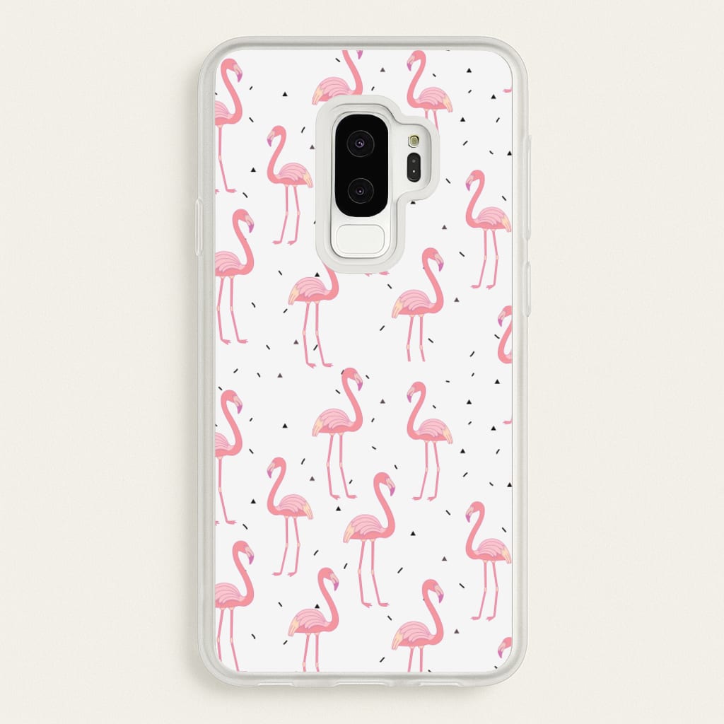 Pink Flamingo Pattern  - Flamingos Phone Case for Galaxy S9 Plus