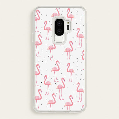 Pink Flamingo Pattern  - Flamingos Phone Case for Galaxy S9 Plus