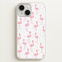 Pink Flamingo Pattern  - Flamingos Phone Case for iPhone 13