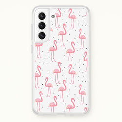 Pink Flamingo Pattern  - Flamingos Phone Case for Galaxy S21