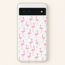 Pink Flamingo Pattern  - Flamingos Phone Case for Google Pixel 6