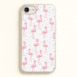 Pink Flamingo Pattern  - Flamingos Phone Case for iPhone 6 Plus / 7 Plus / 8 Plus