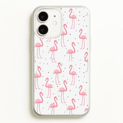 Pink Flamingo Pattern  - Flamingos Phone Case for iPhone 11