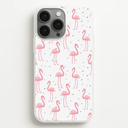 Pink Flamingo Pattern  - Flamingos Phone Case for iPhone 13 Pro Max