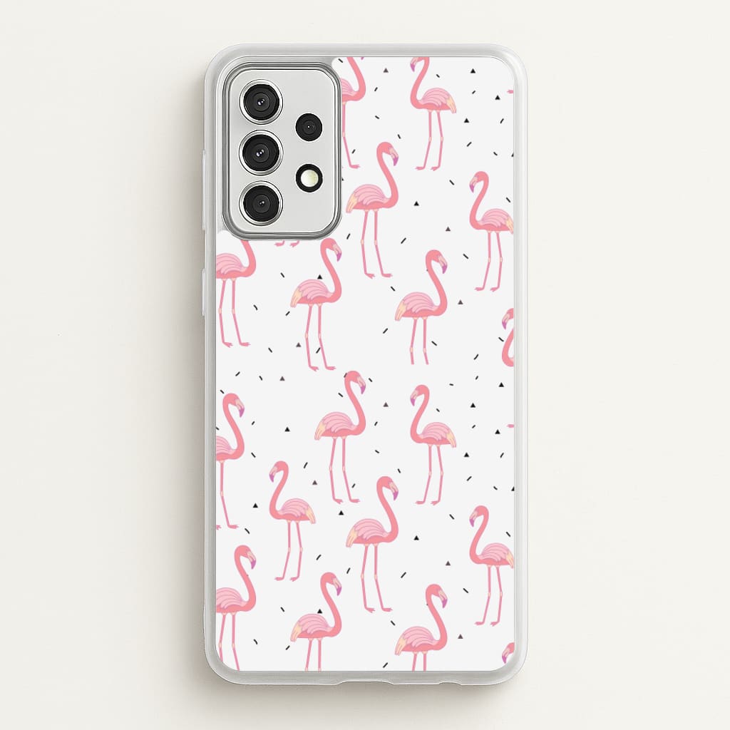 Pink Flamingo Pattern  - Flamingos Phone Case for Galaxy A52 / A52s