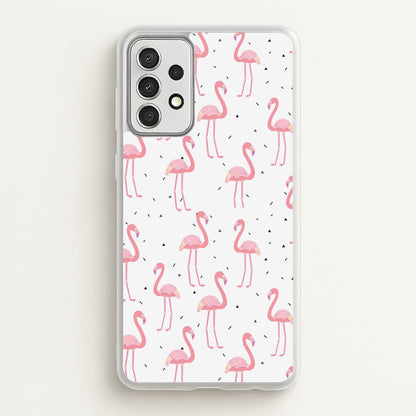 Pink Flamingo Pattern  - Flamingos Phone Case for Galaxy A52 / A52s