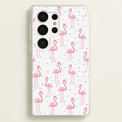 Pink Flamingo Pattern  - Flamingos Phone Case for Galaxy S25 Ultra