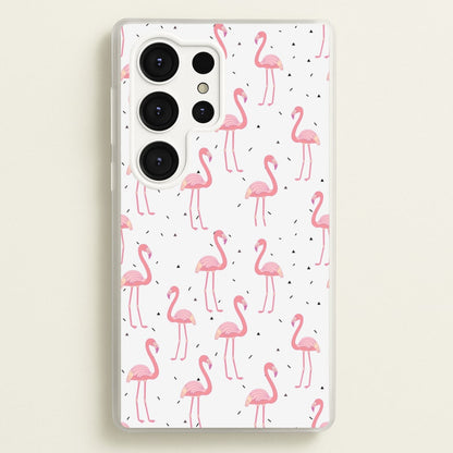 Pink Flamingo Pattern  - Flamingos Phone Case for Galaxy S25 Ultra