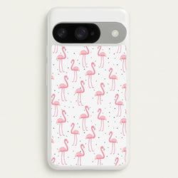 Pink Flamingo Pattern Phone Case for Google Pixel 10 / 10 Pro