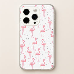 Pink Flamingo Pattern  - Flamingos Phone Case for iPhone 14 Pro