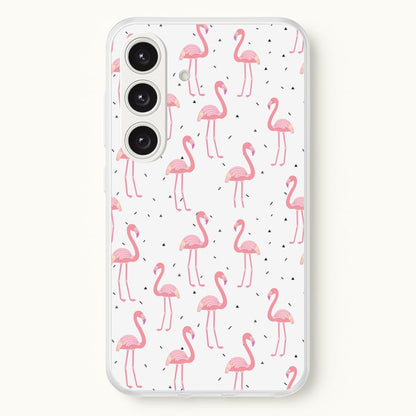 Pink Flamingo Pattern  - Flamingos Phone Case for Galaxy S25 Plus