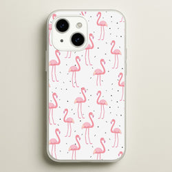Pink Flamingo Pattern  - Flamingos Phone Case for iPhone 15