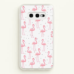 Pink Flamingo Pattern  - Flamingos Phone Case for Galaxy S10e