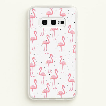 Pink Flamingo Pattern  - Flamingos Phone Case for Galaxy S10e