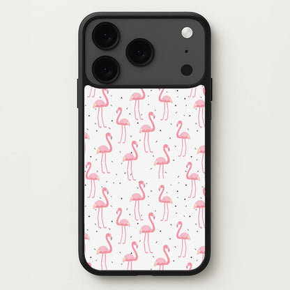 Pink Flamingo Pattern Phone Case for iPhone 17 Pro