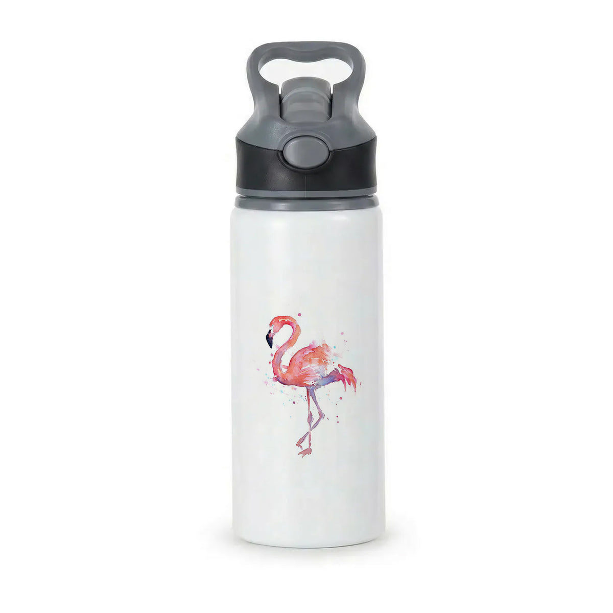Watercolour Flamingo Painting Active Water Bottle