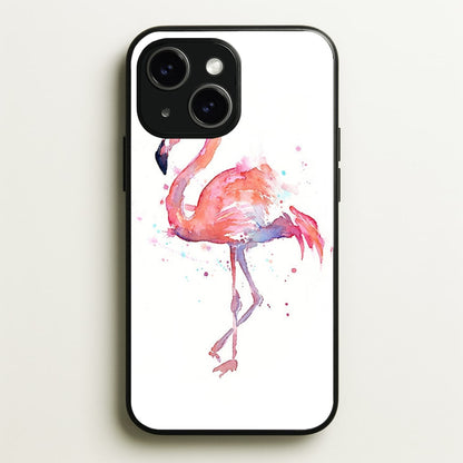 Watercolour Flamingo Painting  - Flamingos Phone Case for iPhone 14 Plus