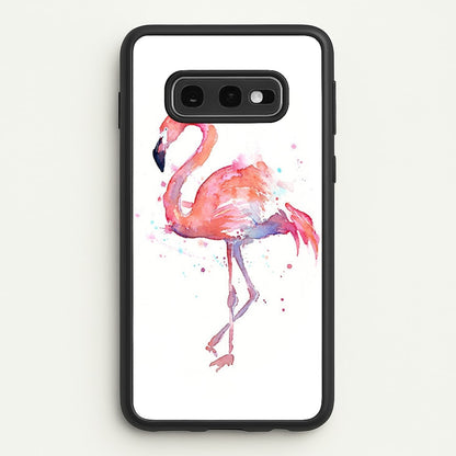 Watercolour Flamingo Painting  - Flamingos Phone Case for Galaxy S10e