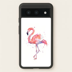 Watercolour Flamingo Painting  - Flamingos Phone Case for Google Pixel 8a