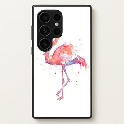Watercolour Flamingo Painting  - Flamingos Phone Case for Galaxy S24 Ultra