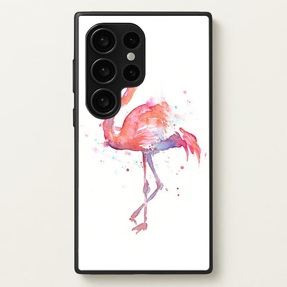 Watercolour Flamingo Painting  - Flamingos Phone Case for Galaxy S24 Ultra