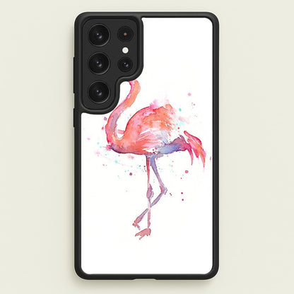 Watercolour Flamingo Painting  - Flamingos Phone Case for Galaxy S23 Ultra