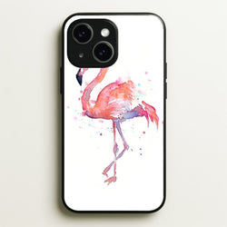 Watercolour Flamingo Painting  - Flamingos Phone Case for iPhone 14