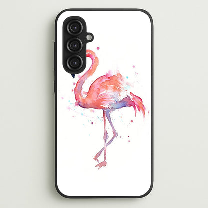 Watercolour Flamingo Painting  - Flamingos Phone Case for Galaxy S23FE