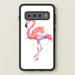 Watercolour Flamingo Painting  - Flamingos Phone Case for Galaxy S10 Plus