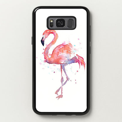 Watercolour Flamingo Painting  - Flamingos Phone Case for Galaxy S8