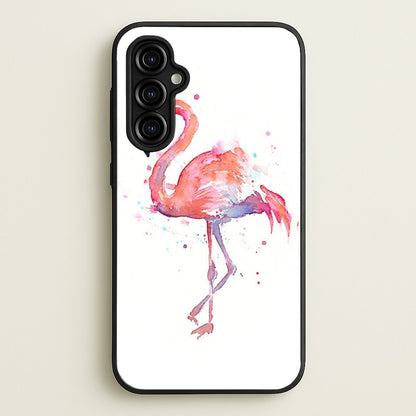 Watercolour Flamingo Painting  - Flamingos Phone Case for Galaxy A54
