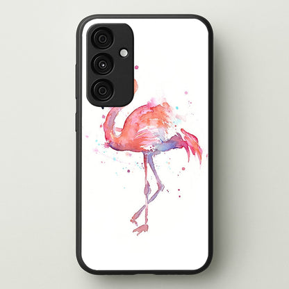 Watercolour Flamingo Painting  - Flamingos Phone Case for Galaxy A35