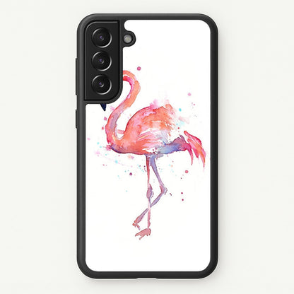 Watercolour Flamingo Painting  - Flamingos Phone Case for Galaxy S21FE