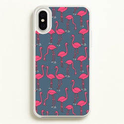 Basic Pink Flamingo Pattern  - Animals Phone Case for iPhone XS Max