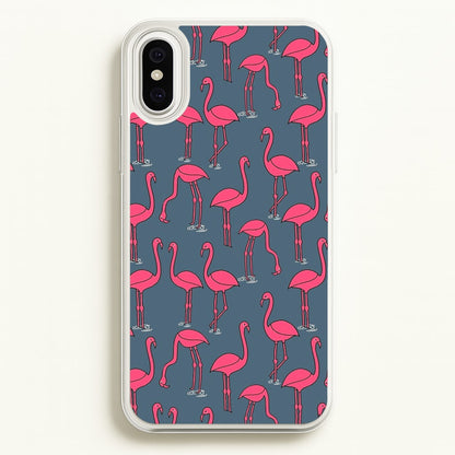 Basic Pink Flamingo Pattern  - Animals Phone Case for iPhone XS Max