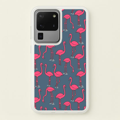 Basic Pink Flamingo Pattern  - Animals Phone Case for Galaxy S20 Ultra